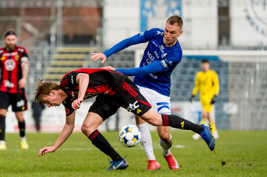 Östersunds Albin Sporrong och Trelleborgs Filip Bohman