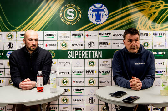 Östersunds tränare Kiarash Livani och Trelleborgs