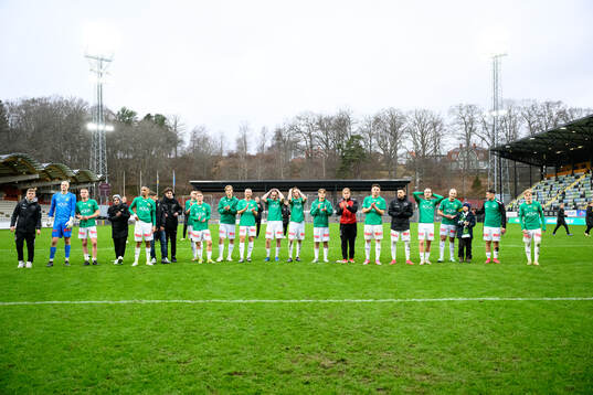 Jönköpings Södras spelare jublar