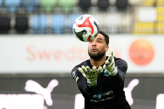 Lunds BKs målvakt Lamin Sarr 