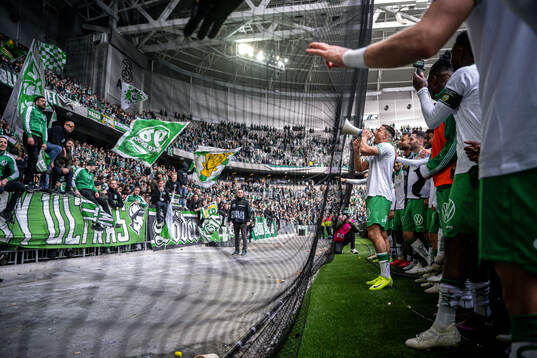 Hammarbys Jusef Erabi jublar