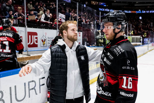 Malmö Redhawks Daniel Marmenlind och Matias Lassen