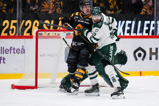Skellefteås Max Lindholm och Färjestads Linus Johansson