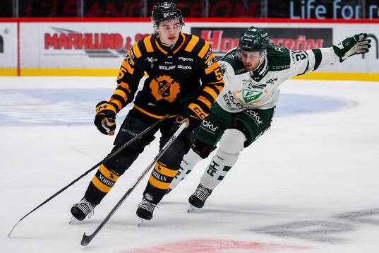 Skellefteås Axel Sandin Pellikka och Färjestads Marcus