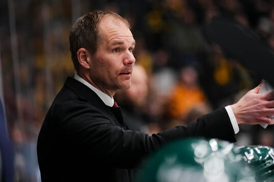 Färjestads tränare Thomas Mitell