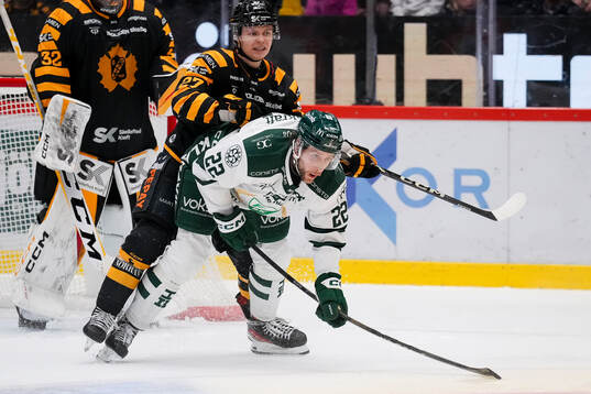 Skellefteås Oskar Vuollet och Färjestads Per Åslund