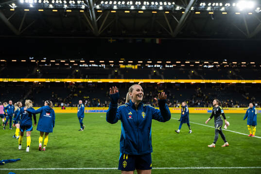 Stina Blackstenius of Sweden celebrates