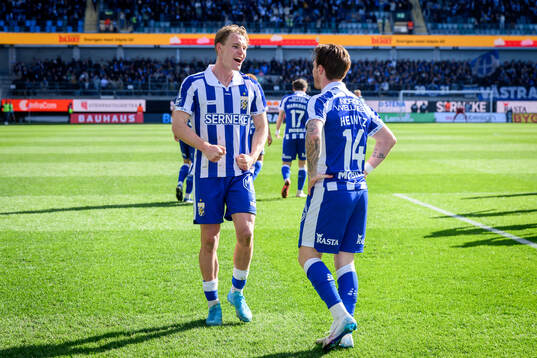 IFK Göteborgs Max Fenger jublar efter 1-0