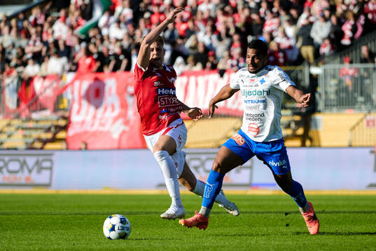 Degerfors Elias Pihlström och Värnamos Wenderson Oliveira