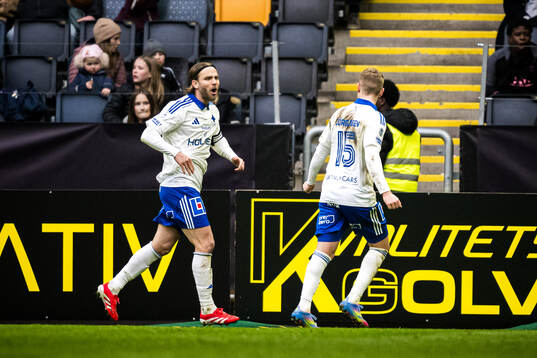 IFK Norrköpings Christoffer Nyman jublar efter 1-3