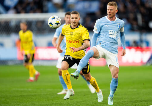 Malmö FFs Anders Bleg Christiansen och Elfsborgs Julius Magnusson