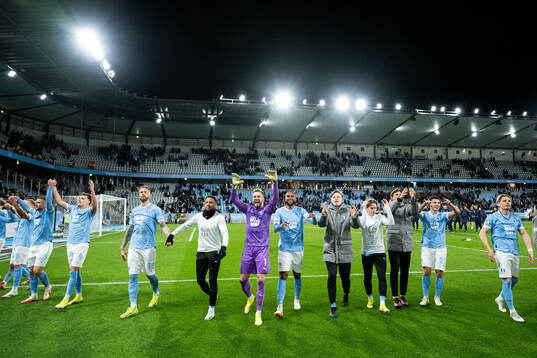 Malmö FFs spelare jublar