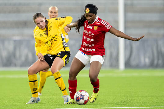 Elfsborgs Stella Holmén och Vårgårdas Klara Lillevars