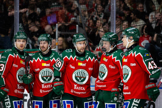 Frölundas Mikael Ruohomaa jublar