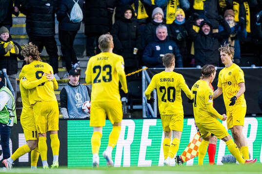 Ulrik Saltnes of Bodø/Glimt celebrates