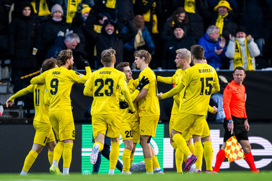 Ulrik Saltnes of Bodø/Glimt celebrates