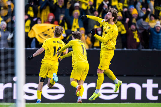 Ulrik Saltnes of Bodø/Glimt celebrates