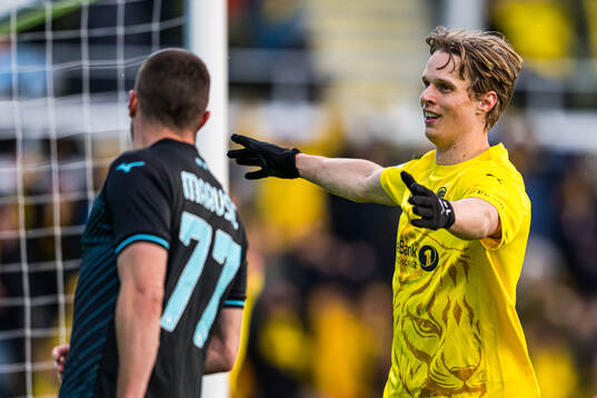 Ulrik Saltnes of Bodø/Glimt celebrates