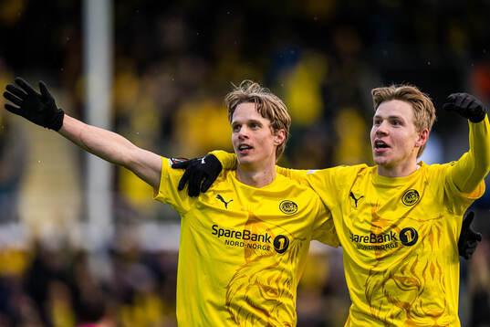 Ulrik Saltnes of Bodø/Glimt celebrates
