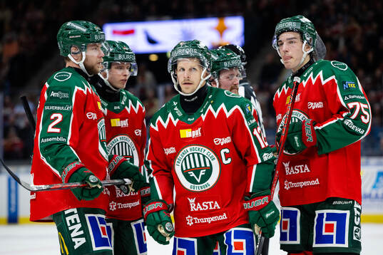 Frölundas Christian Folin, Isac Heens, Max Friberg, Linus