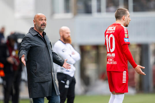 Utsiktens tränare Bosko Orovic agerar