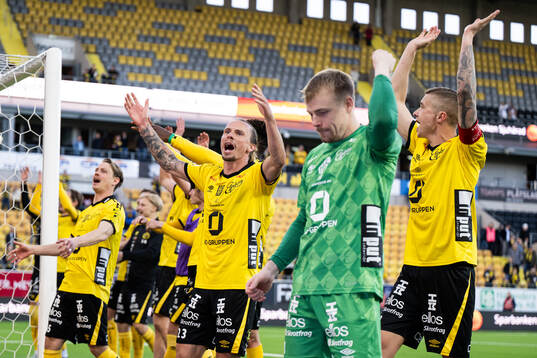 Elfsborgs Niklas Hult jublar