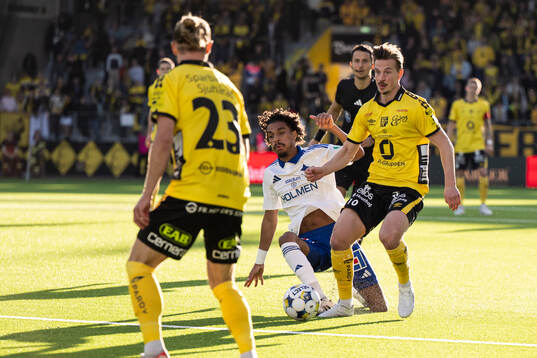 IFK Norrköpings Jesper Ceesay och Elfsborgs Simon Olsson
