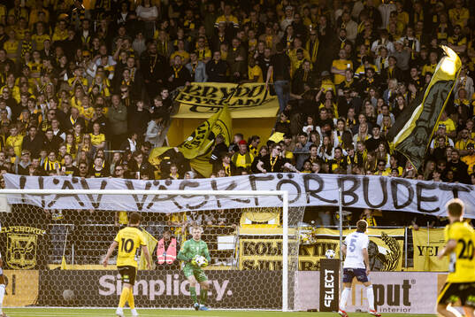 Banderoll hos Elfsborgs supportrar