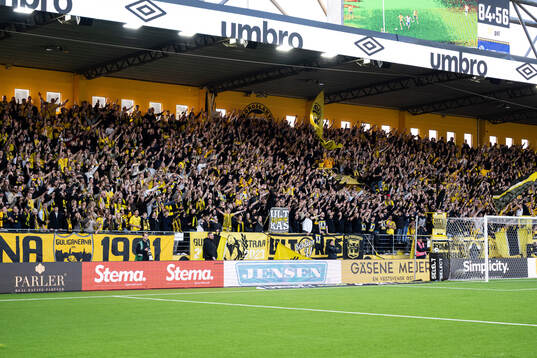 Elfsborgs supportrar på läktaren