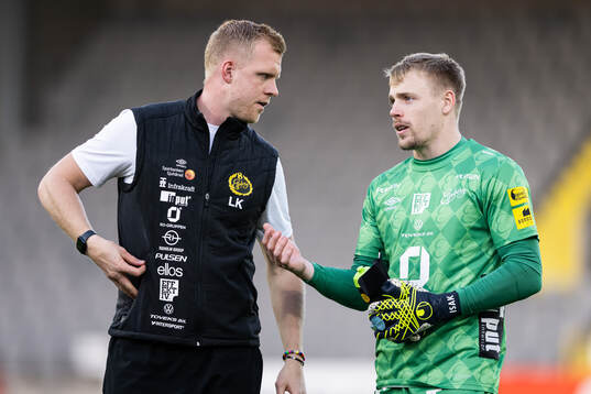 Elfsborgs målvaktstränare Linus Kandolin och målvakt
