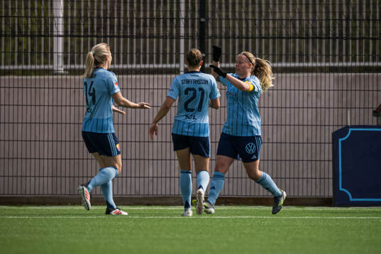 Djurgårdens Mimmi Larsson, Meja Staffansson och Therese