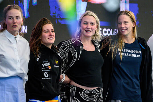 Michelle Coleman, Sofia Åstedt, Sarah Sjöström and