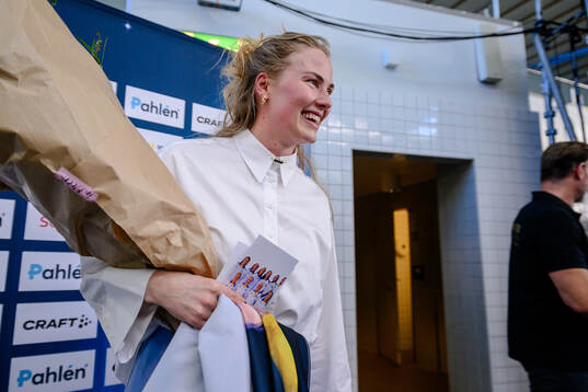 Former swimmer Michelle Coleman is celebrated