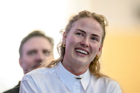 Former swimmer Michelle Coleman is celebrated