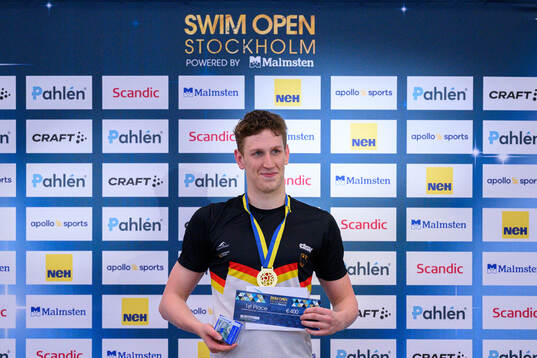 Lukas Märtens of Germany celebrates