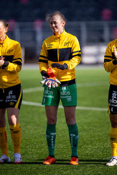 Elfsborgs målvakt Marlen Katharina Kelm innan