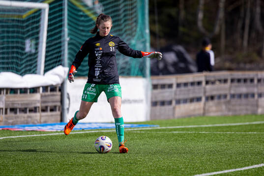 Elfsborgs målvakt Marlen Katharina Kelm innan