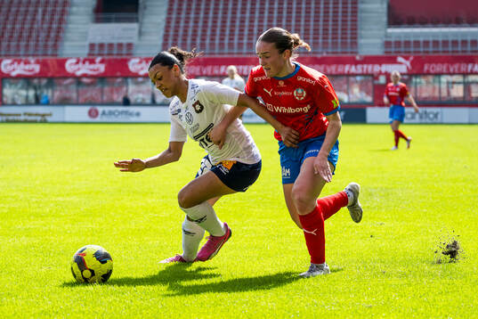 Örgrytes Ashley Hellström och Helsingborgs Mathilde Vangsgaard