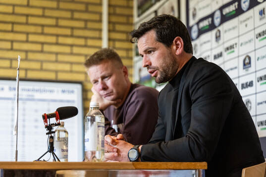 IFK Göteborgs tränare Stefan Billborn och Värnamos