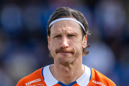IFK Göteborgs Gustav Svensson vid line-up
