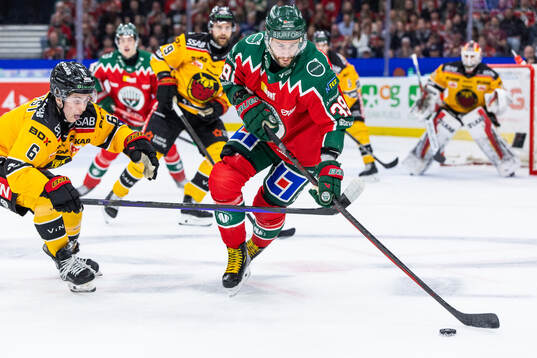 Luleås Isac Hedqvist och Frölundas Mikael Ruohomaa