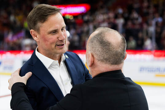 Frölundas tränare Roger Rönnberg och Luleås tränare