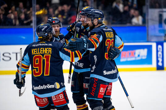 Djurgårdens Tyler Kelleher, Linus Klasen och Marcus