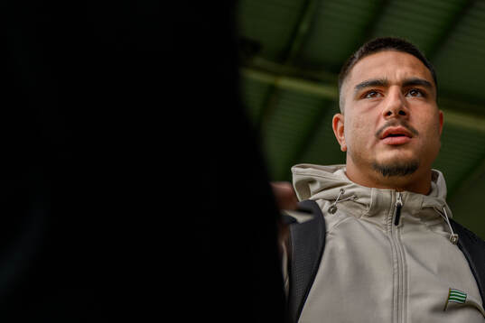 Hammarbys Jusef Erabi intervjuas