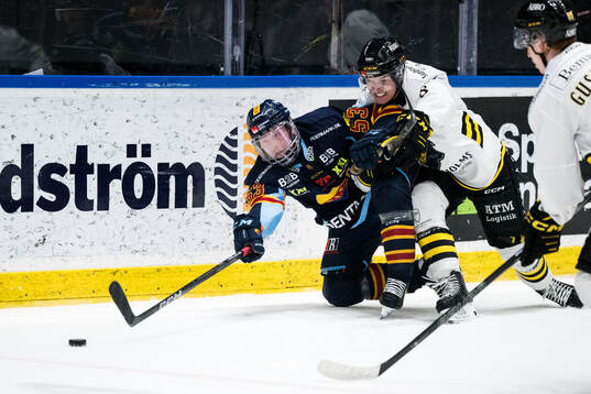 Djurgårdens David Blomgren och AIKs Tom Hedberg