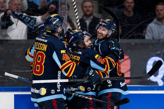 Djurgårdens Linus Klasen, Dick Axelsson, Tyler Kelleher