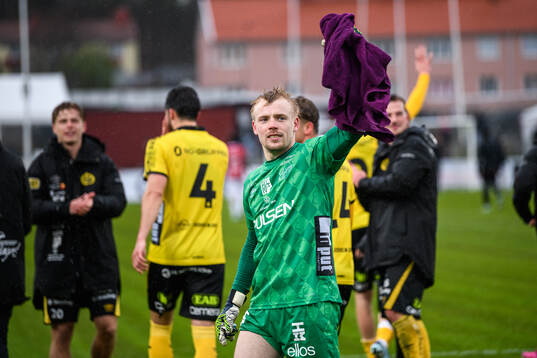 under fotbollsmatchen i Allsvenskan mellan Degerfors och Elfsborg den 19 april 2025 i Degerfors. 
