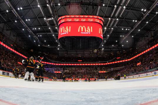 Brynäs spelare jublar