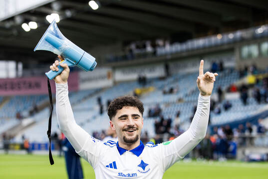 IFK Norrköpings Ismet Lushaku jublar
