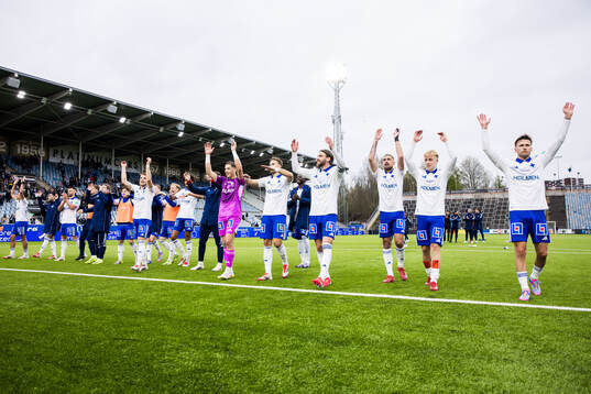 IFK Norrköpings spelare jublar